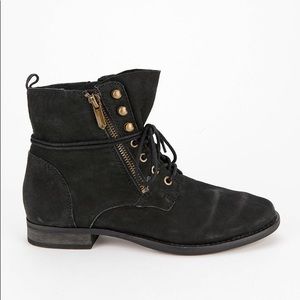 Sam Edelman • Mackay Charcoal Moto Boots Size 8